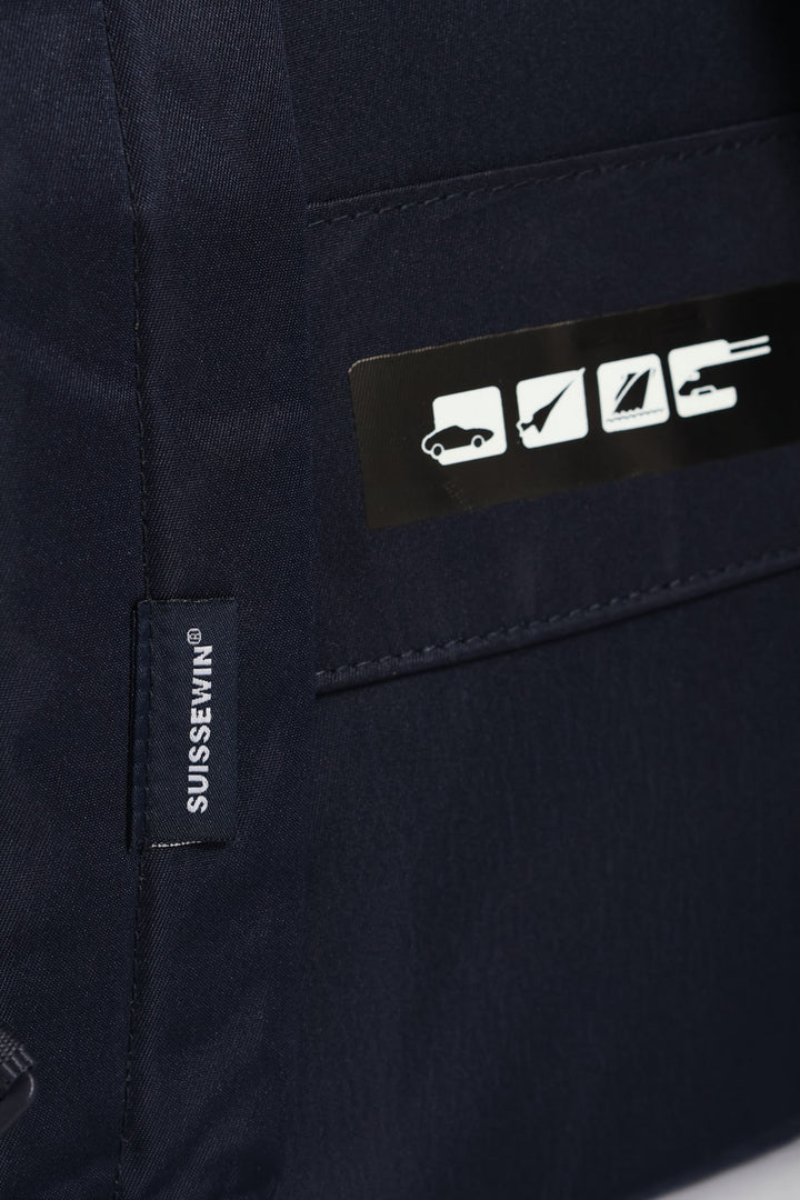 Front Zip Backpack - Navy