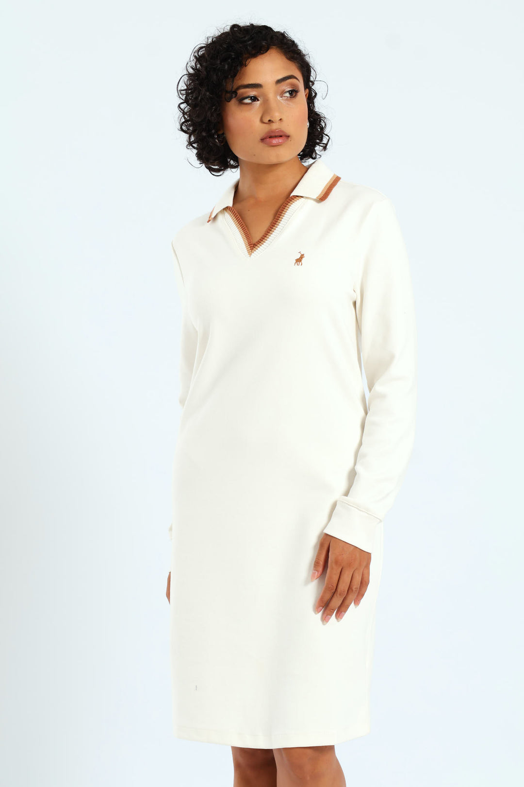 Sam Long Sleeve V-Neck Golfer Dress