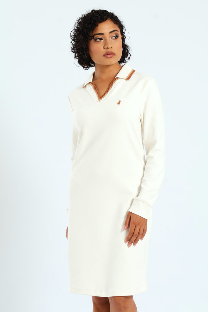 Sam Long Sleeve V-Neck Golfer Dress