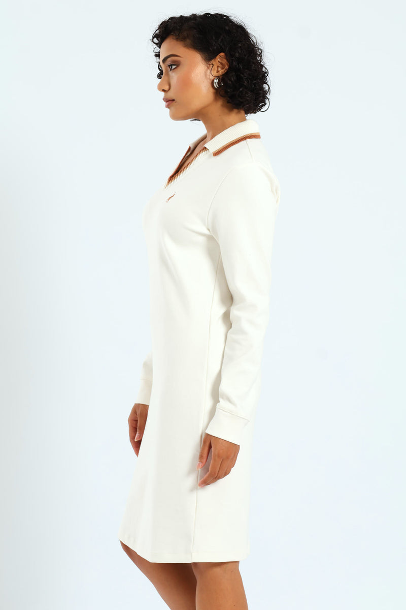 Sam Long Sleeve V-Neck Golfer Dress