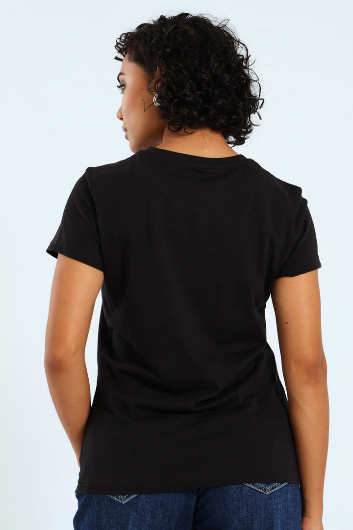 Graphics Floral Puma Logo Tee - Black