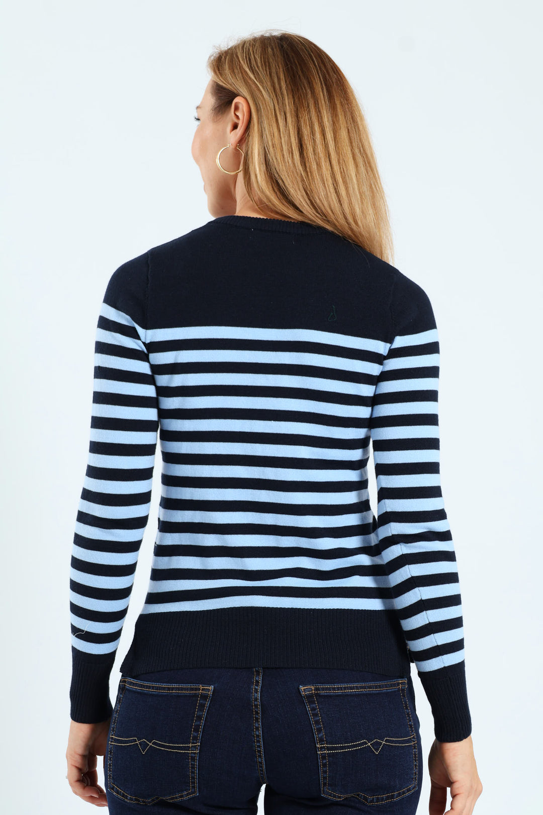 Striped Pullover - Navy/Blue
