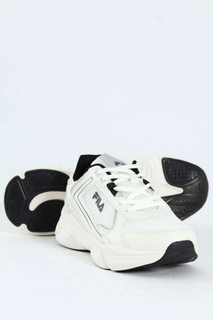 Arturo Lace Up Trainer - White/Black