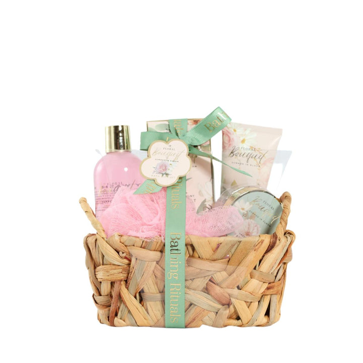 Floral Basket Gift Set