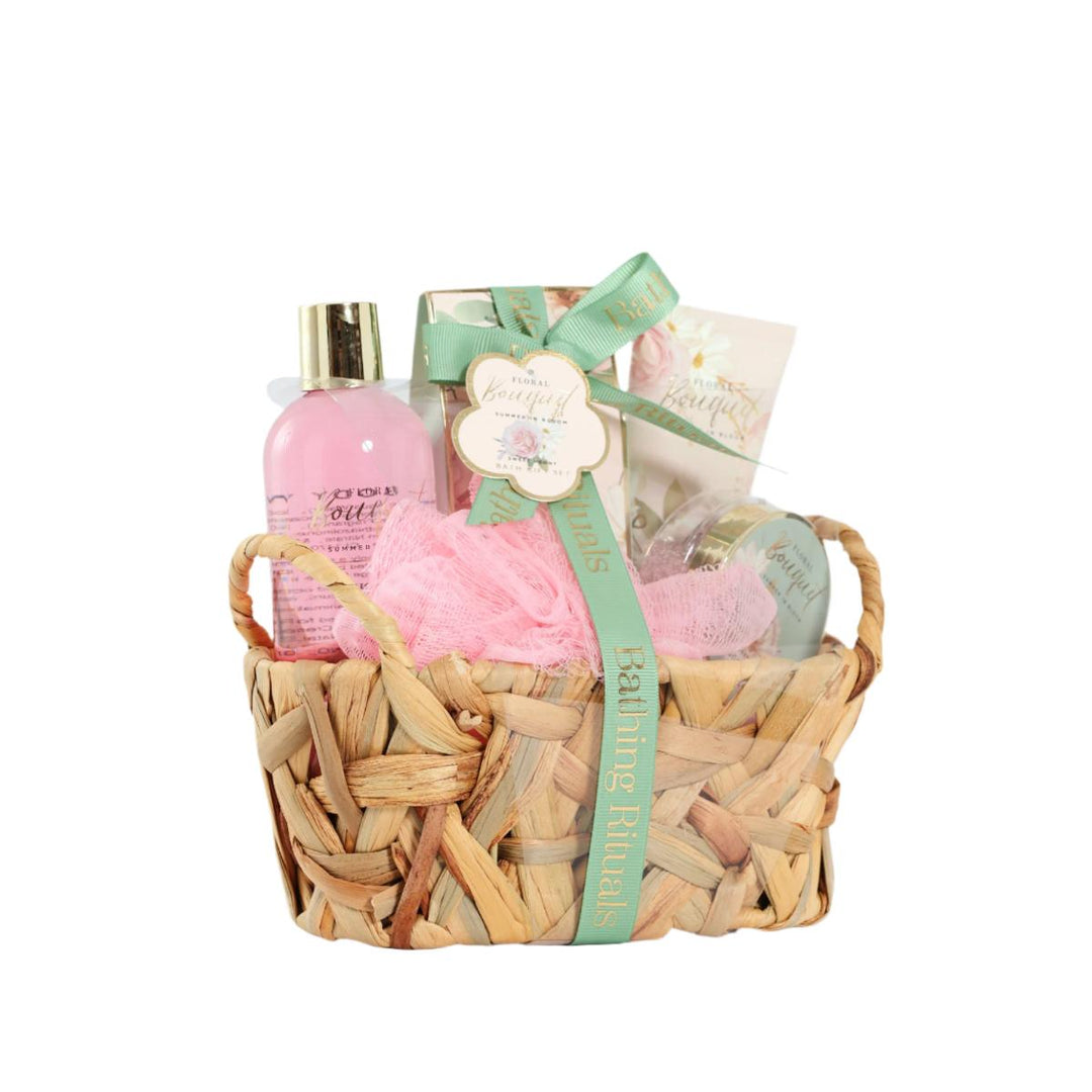 Floral Basket Gift Set
