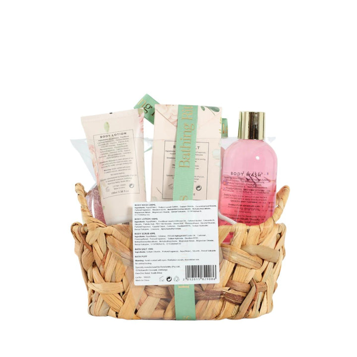 Floral Basket Gift Set