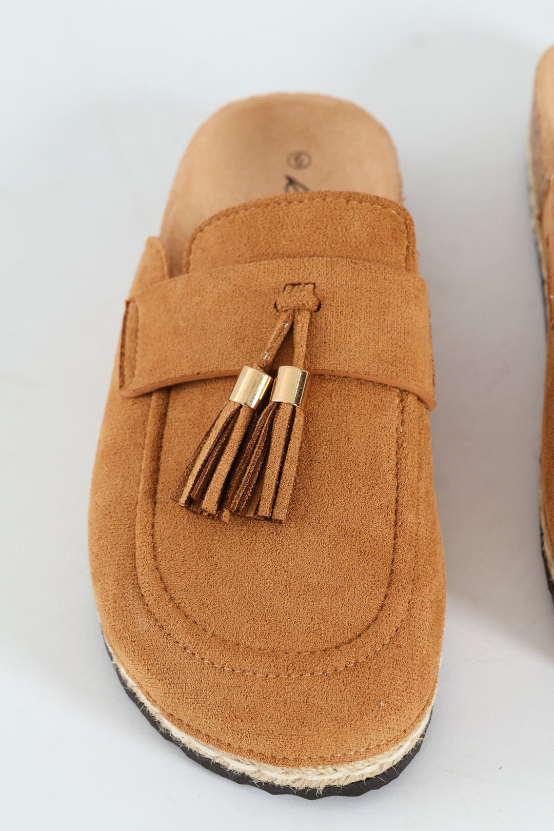 Tassle Detail Push In Mule - Natural