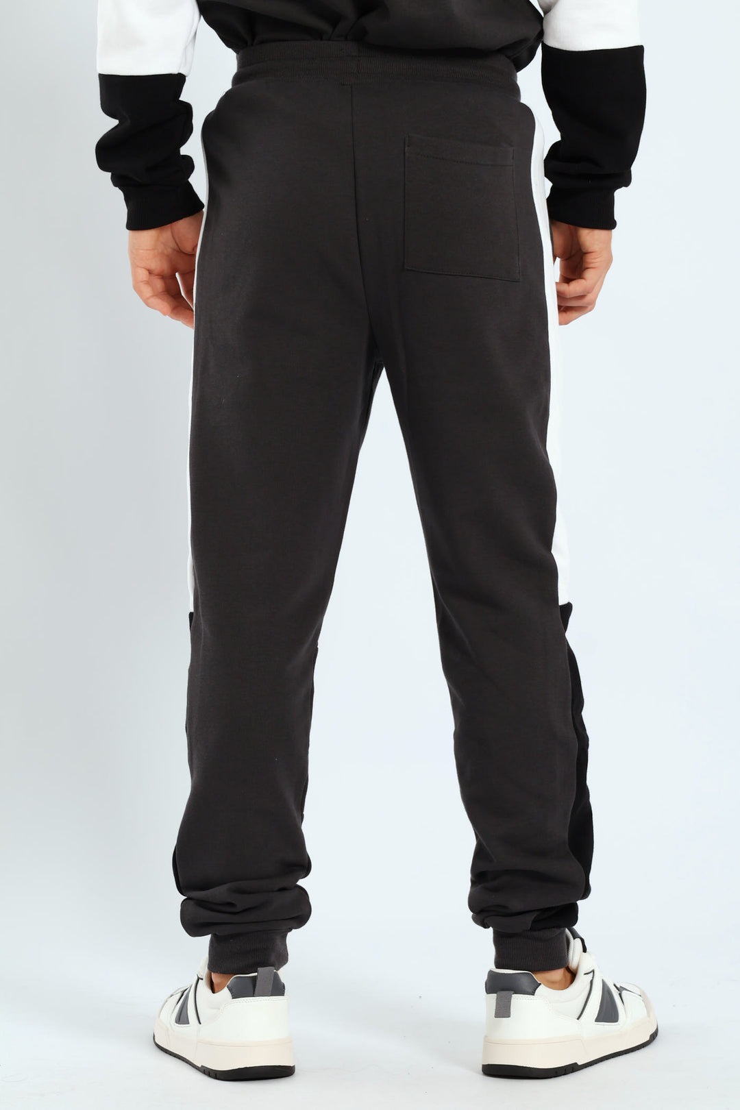 Boys Multi Inset Jogger - Charcoal