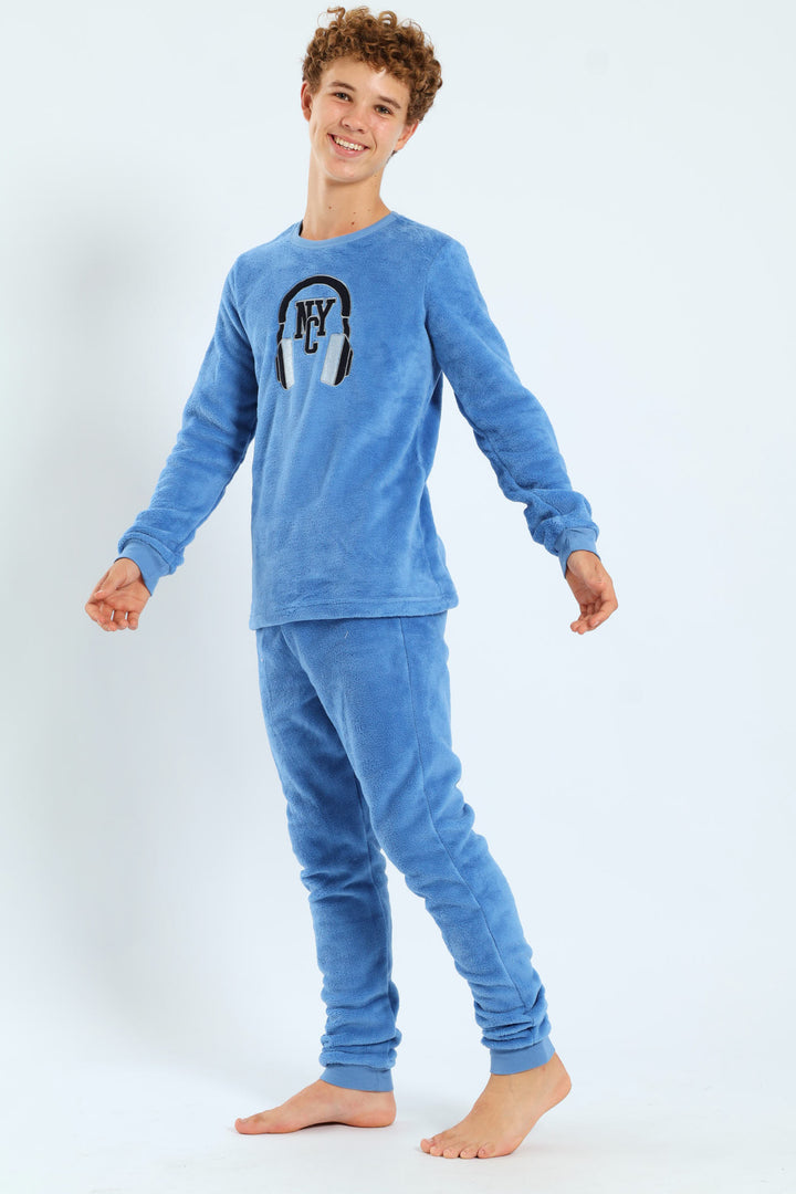 Boys NYC Headphones Sleep Set - Blue