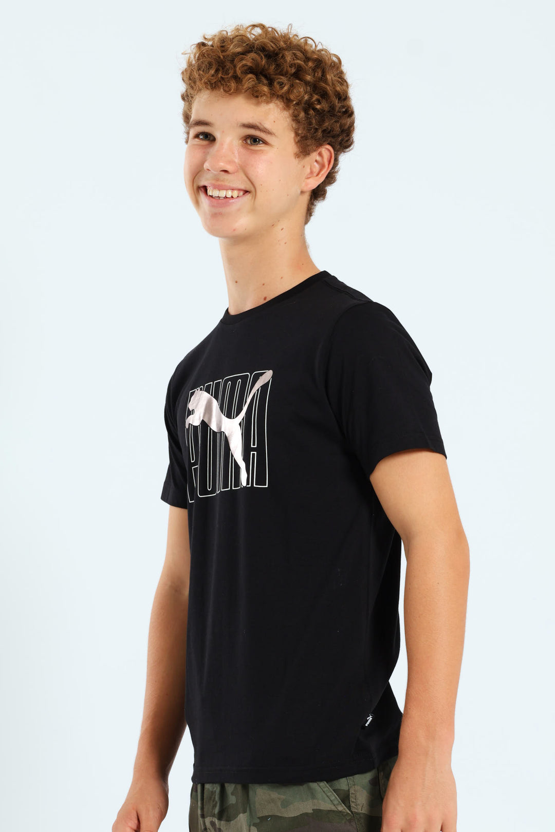 Boys Essential Logo Lab Holiday Tee - Black