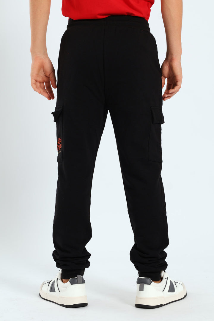 Boys Cargo Explore Jogger - Black