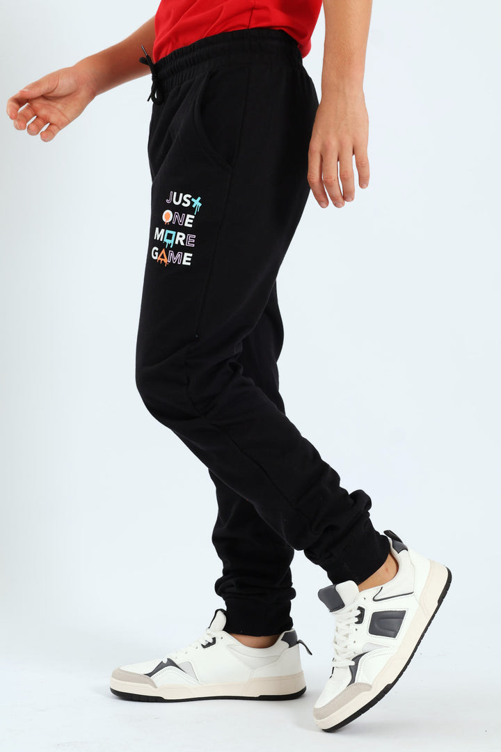 Boys Gamer Jogger - Black