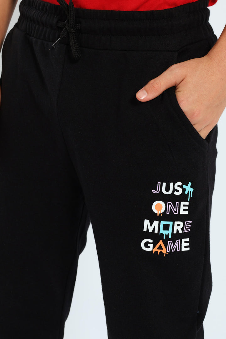 Boys Gamer Jogger - Black