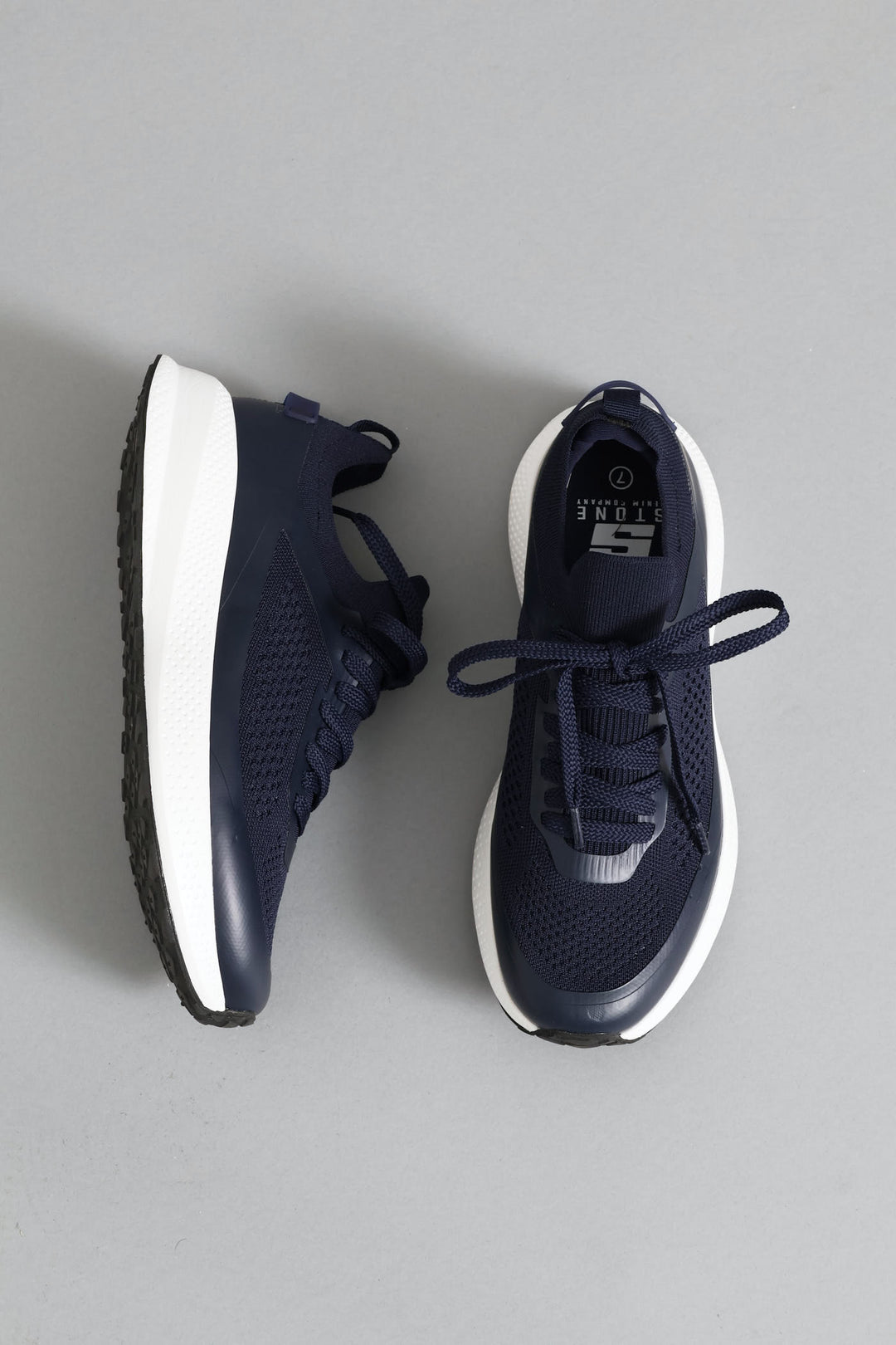 S ACTIVE Flyer Knit Lace Up Trainer - Navy