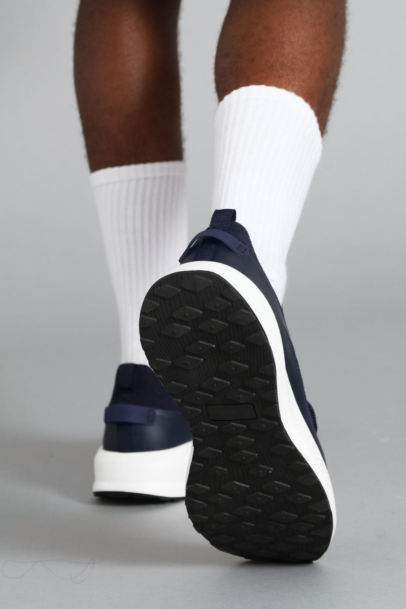 S ACTIVE Flyer Knit Lace Up Trainer - Navy