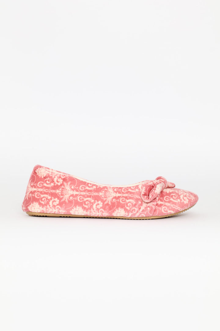 Fleece Pump Slippers - Blush
