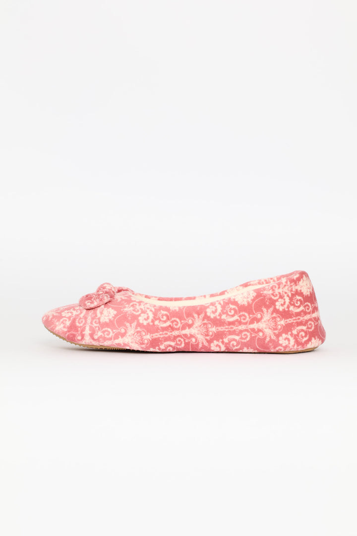 Fleece Pump Slippers - Blush