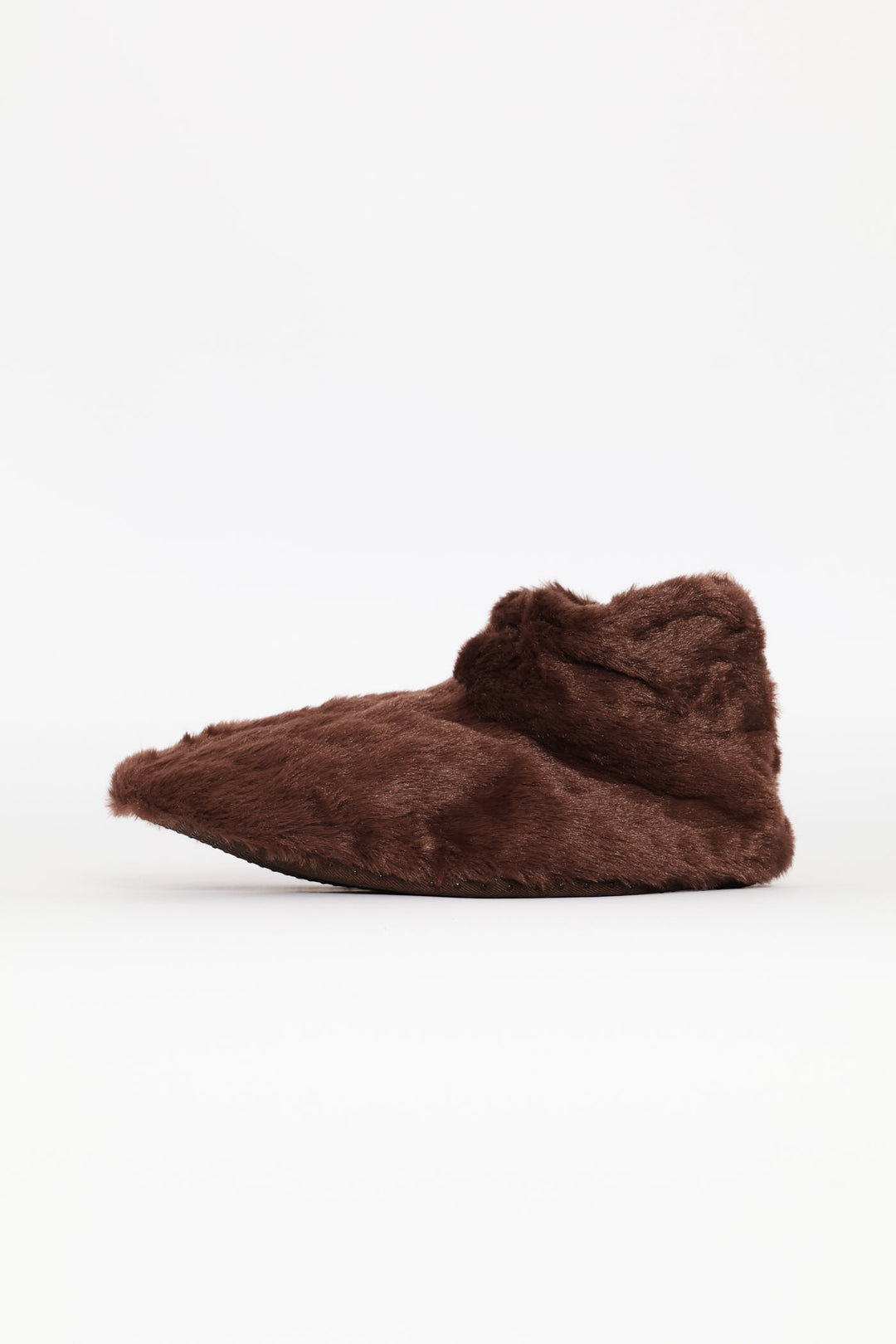 Winter Bootie Slipper Socks - Brown