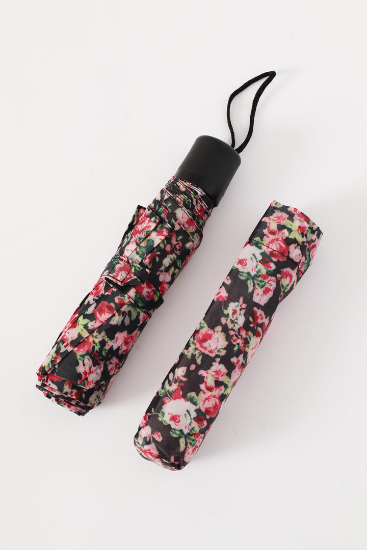 Mini 3 Fold Floral Print Umbrella - Multi