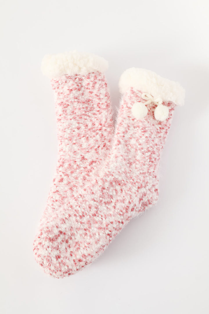 Winter Bed Socks - Pink