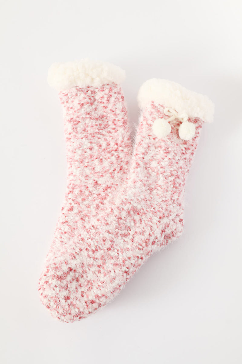 Winter Bed Socks - Pink