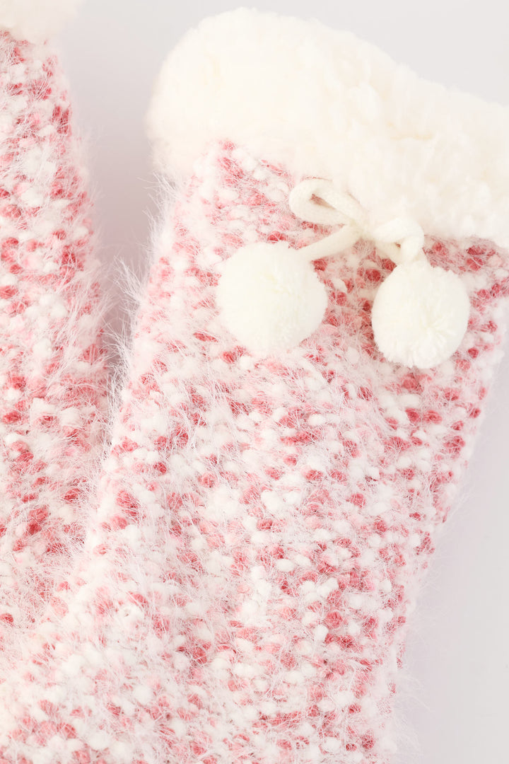 Winter Bed Socks - Pink