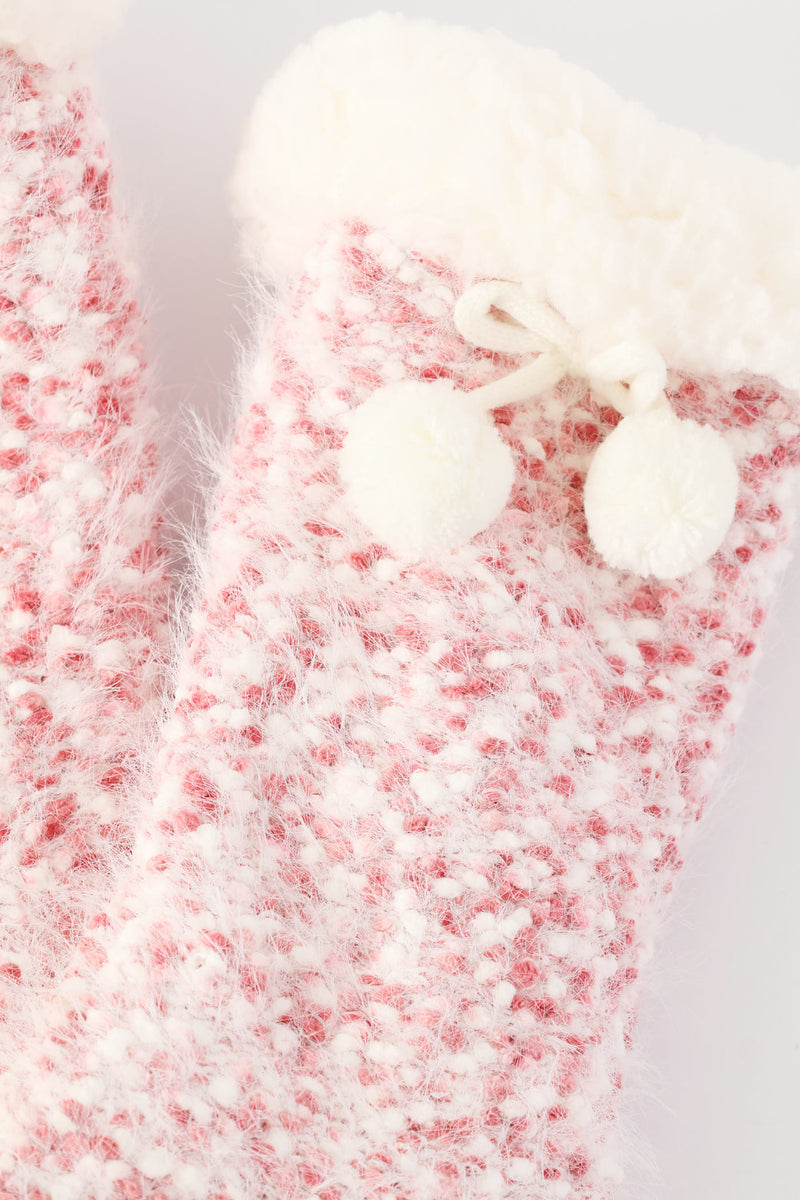 Winter Bed Socks - Pink