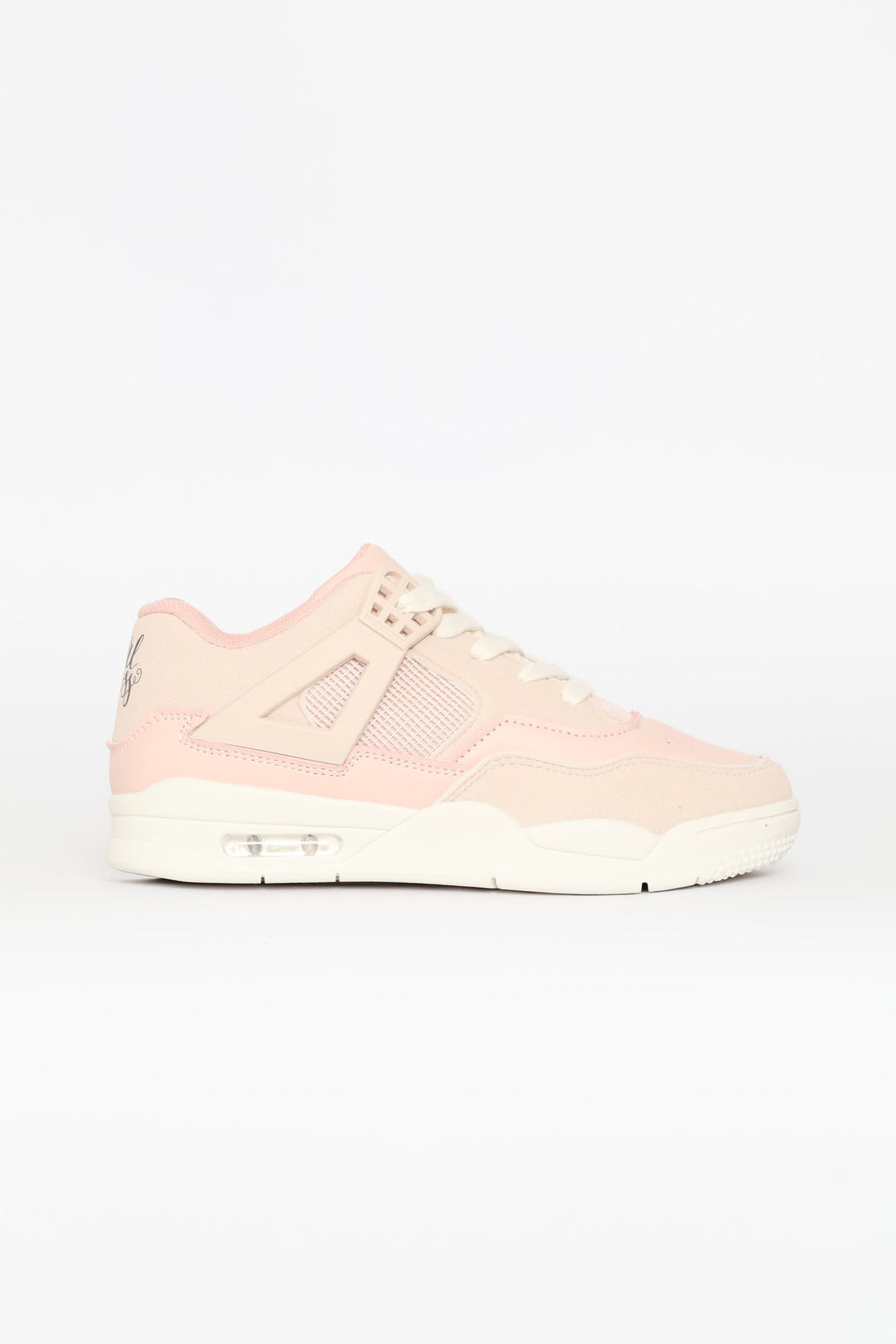 Girls Bubble Sole Hitop Sneaker - Pink/Stone