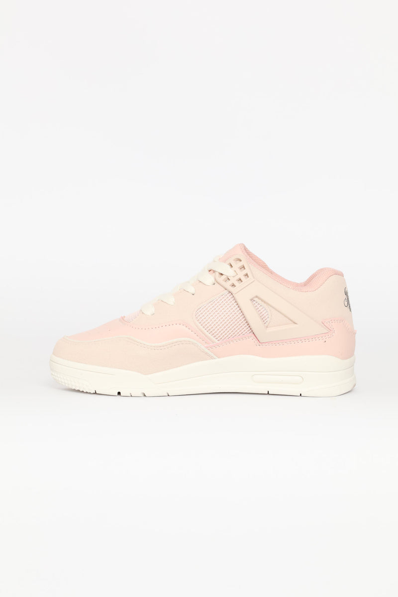 Girls Bubble Sole Hitop Sneaker - Pink/Stone