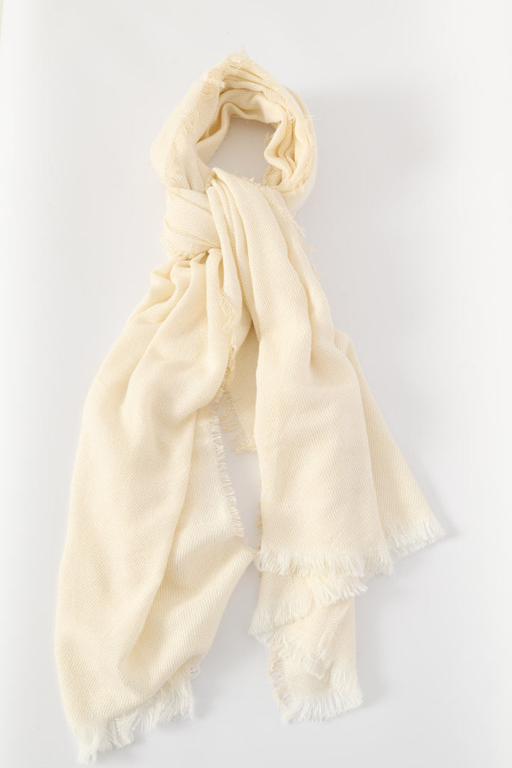 Lurex Scarf-82X172Cm - Cream