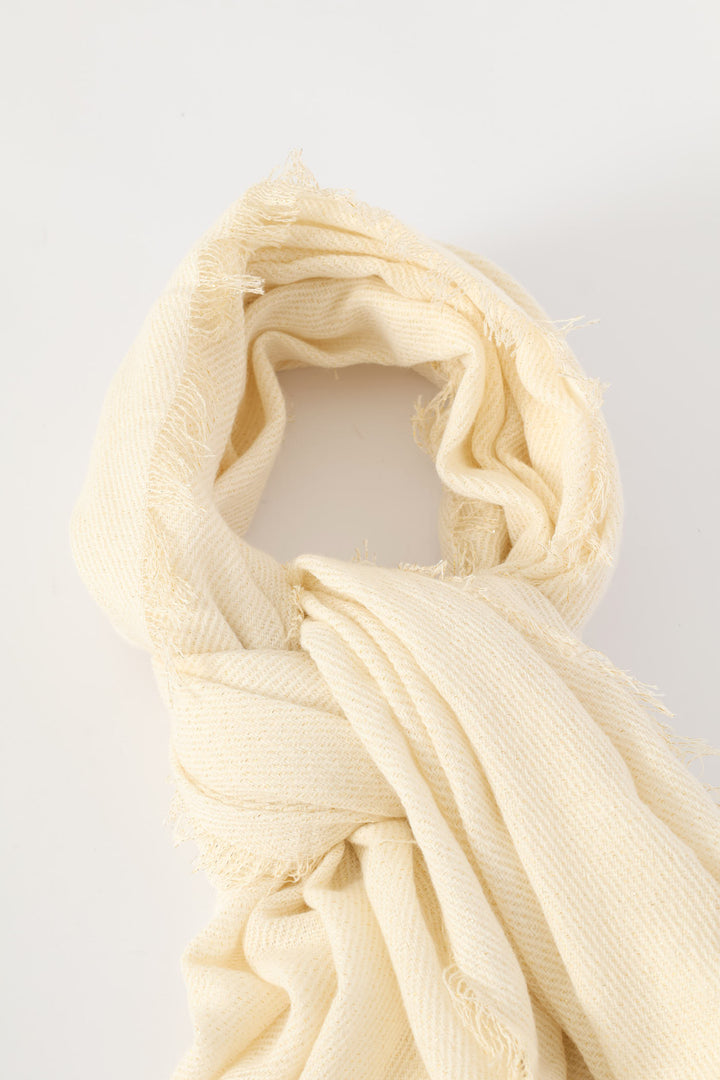 Lurex Scarf-82X172Cm - Cream
