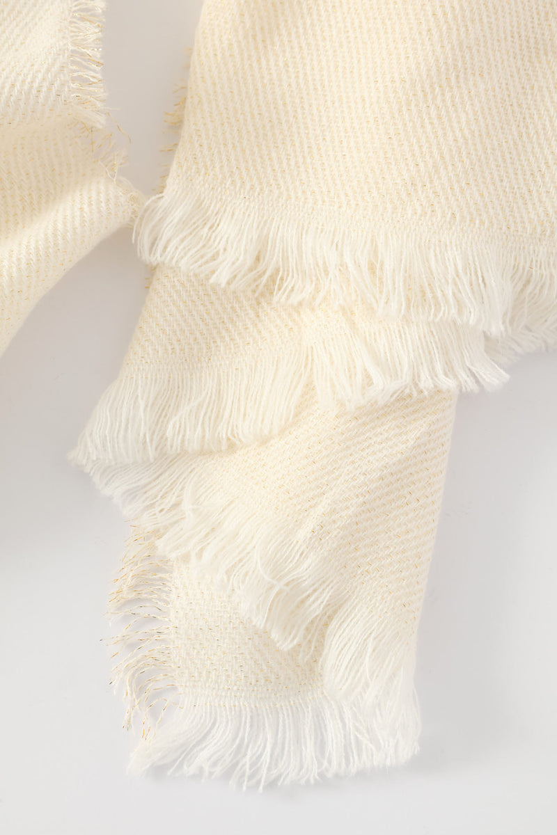 Lurex Scarf-82X172Cm - Cream
