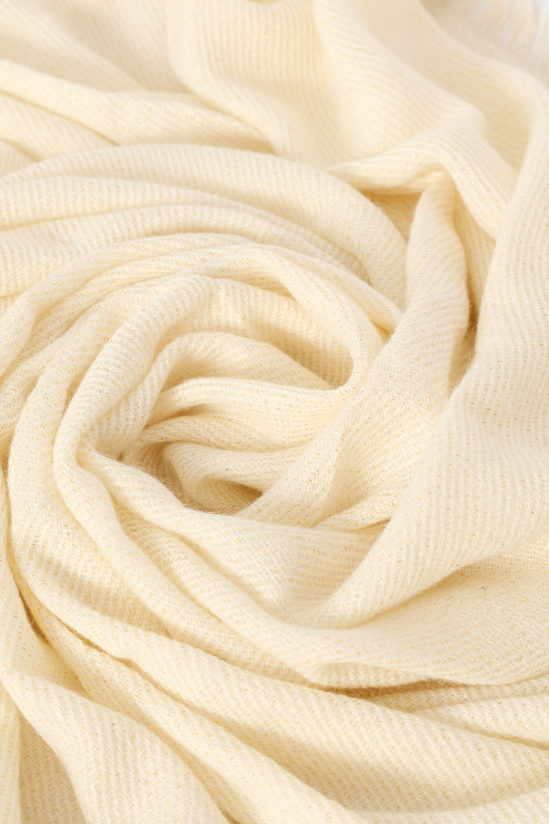Lurex Scarf-82X172Cm - Cream