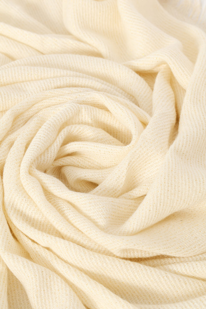 Lurex Scarf-82X172Cm - Cream