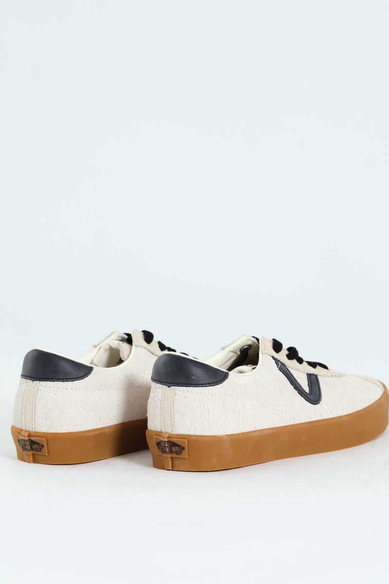 Sport Low Vulcanised Lace Up Sneaker - Off White