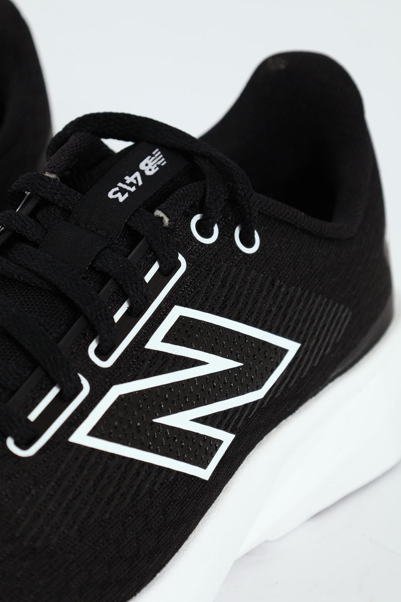 413 V3 Athleisure Trainer - Black/White