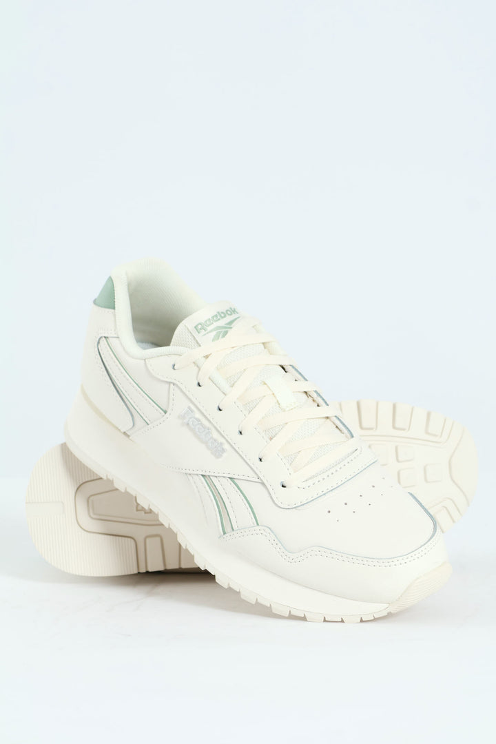 Glide Street Lace Up Sneaker - Cream