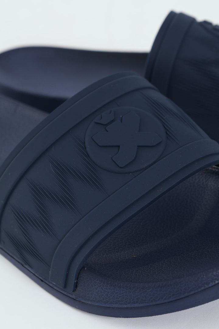 Rubber Upper Pool Slide - Navy