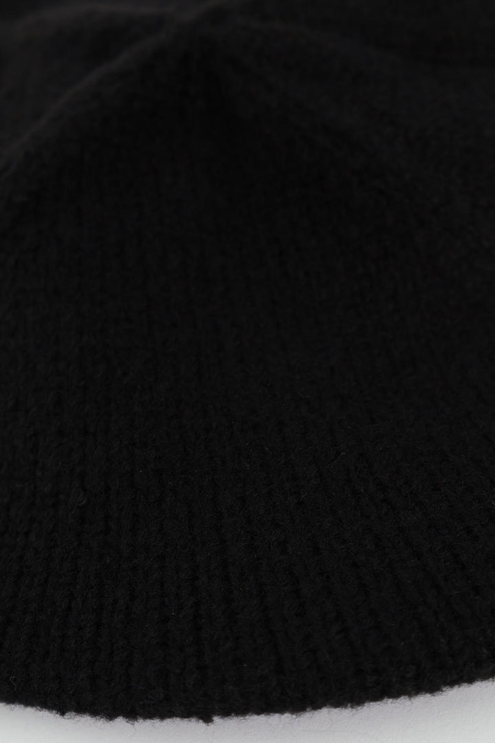 Knitted Beret - Black