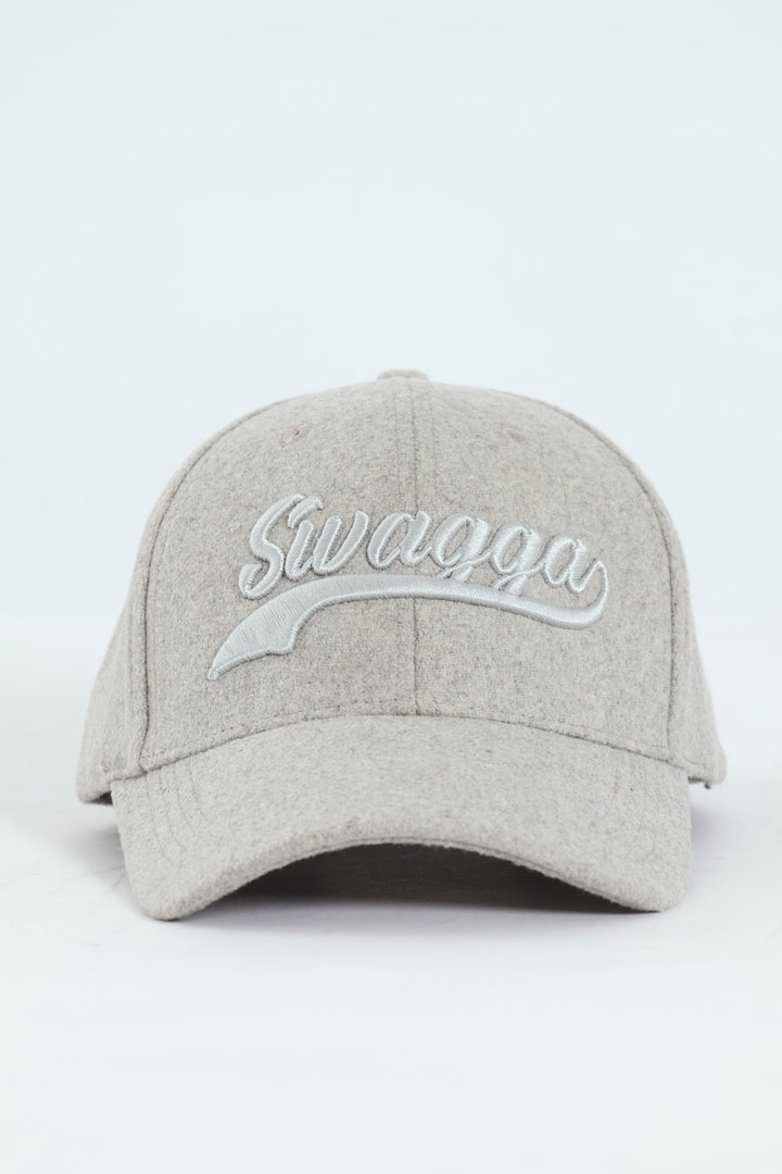 3D Emboridery Melton Cap - Grey
