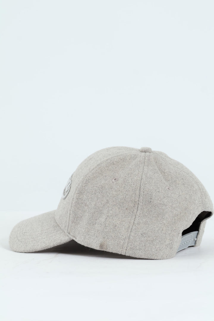 3D Emboridery Melton Cap - Grey