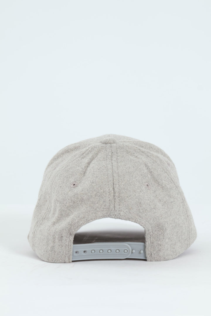 3D Emboridery Melton Cap - Grey