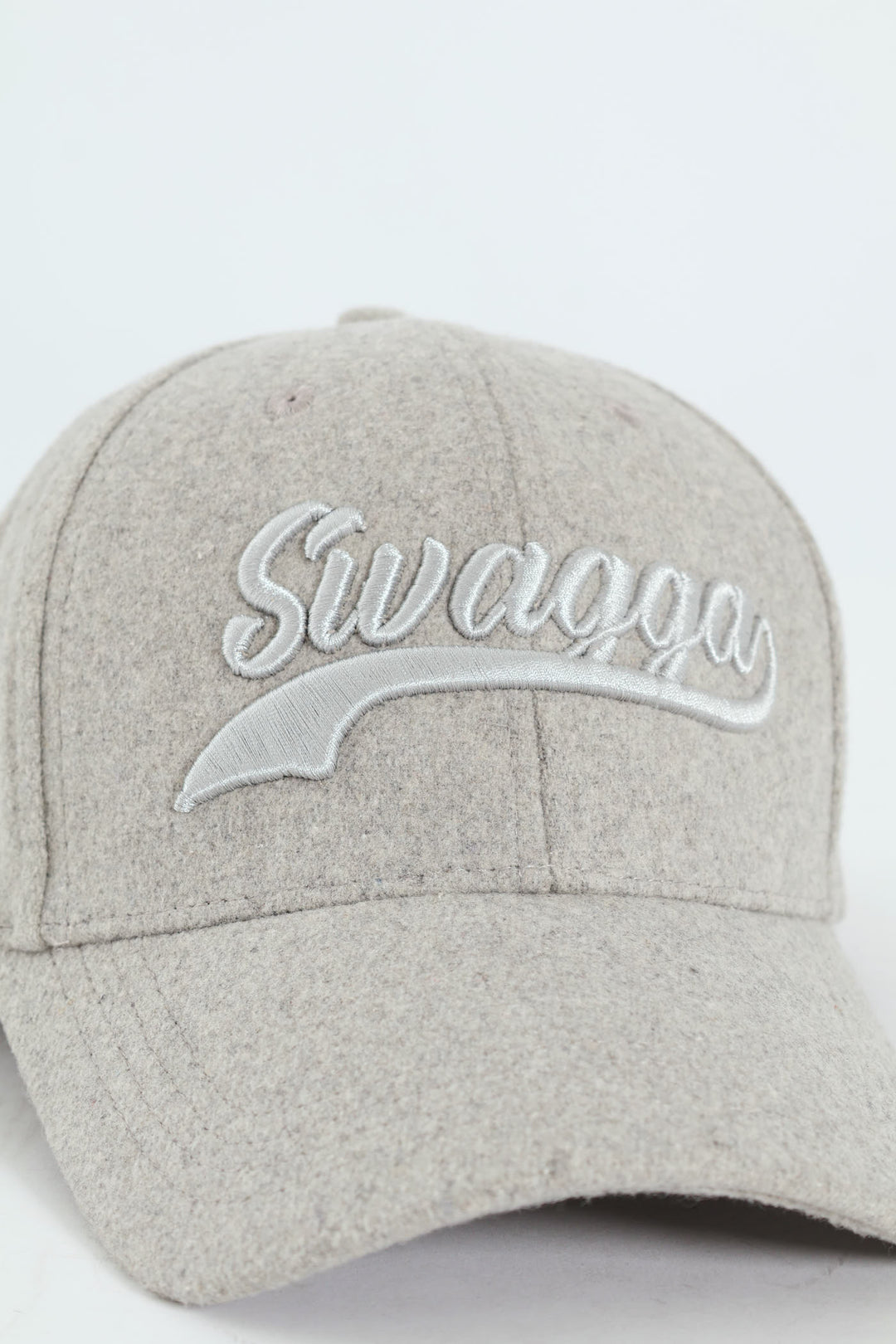 3D Emboridery Melton Cap - Grey
