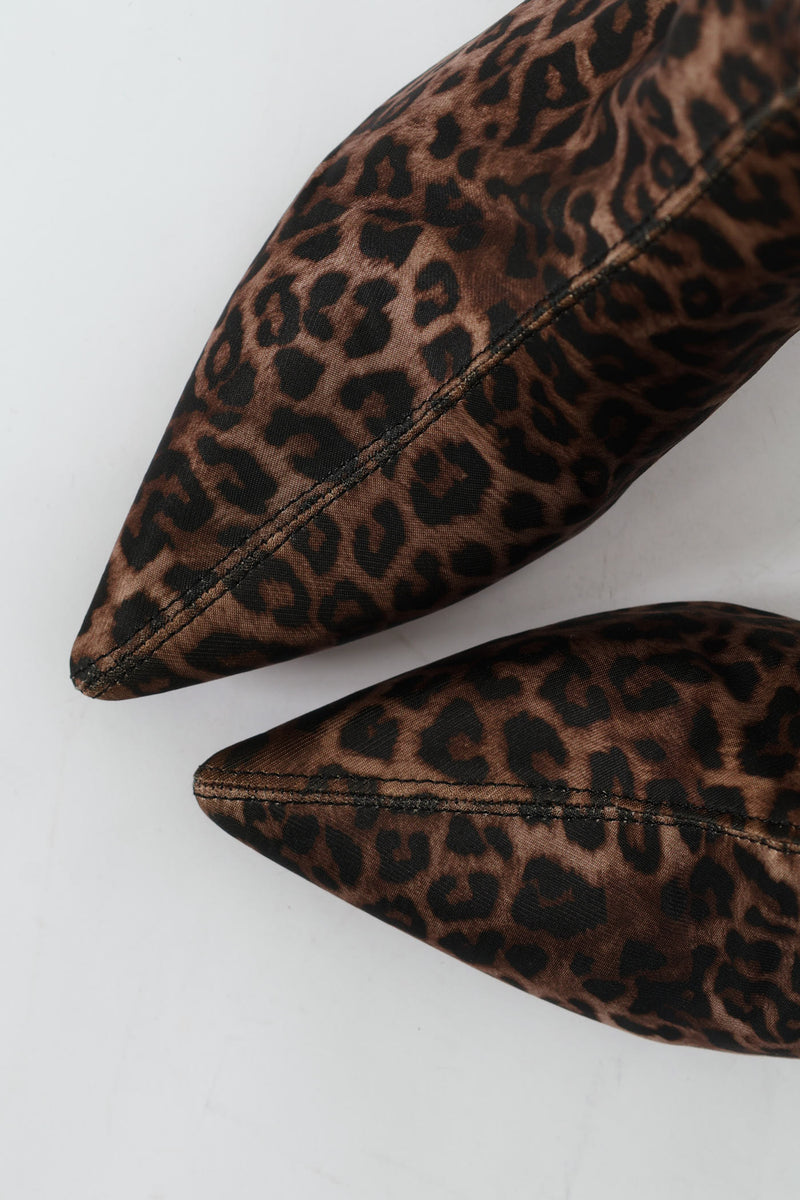 Animal Print Pull Up Boot