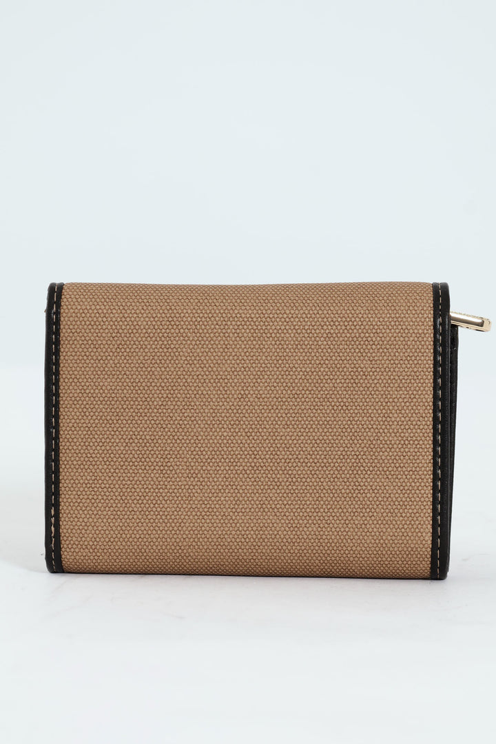 Sahara Compact Trifold Purse - Black