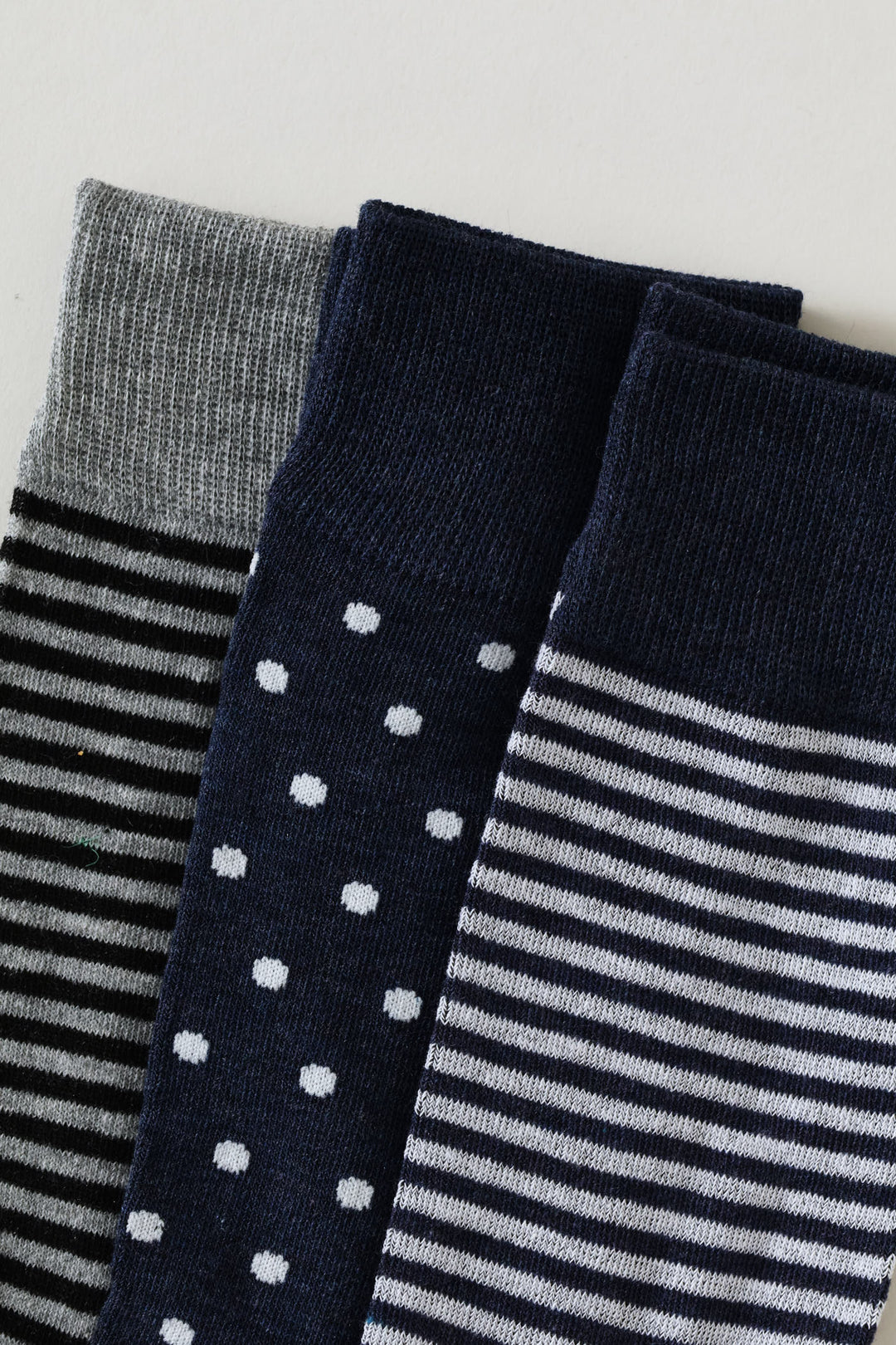 3 Pack Fashion Anklet Socks - Grey/Blue
