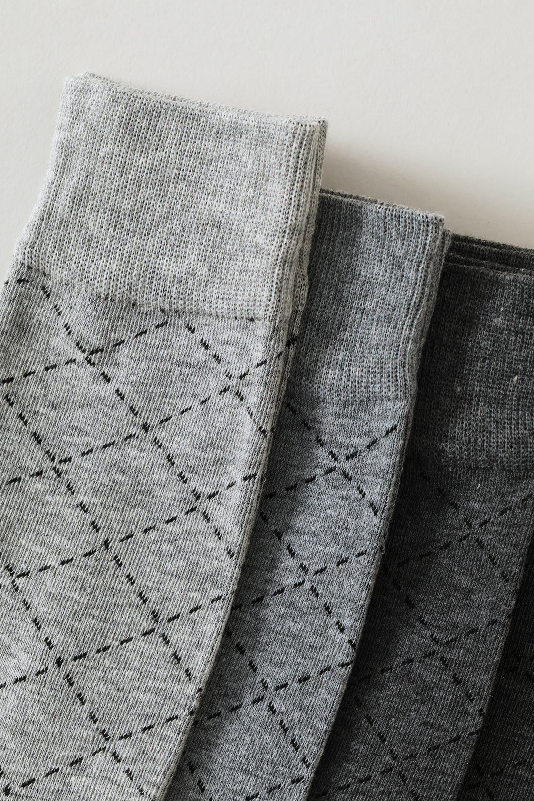 5 Pack Fashion Anklet Socks - Blue/Grey