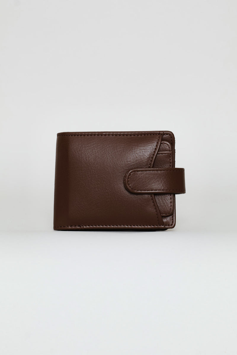 Bill Fold Wallet With Removable Cardholder - Tabacco