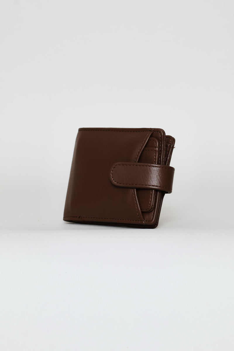 Bill Fold Wallet With Removable Cardholder - Tabacco
