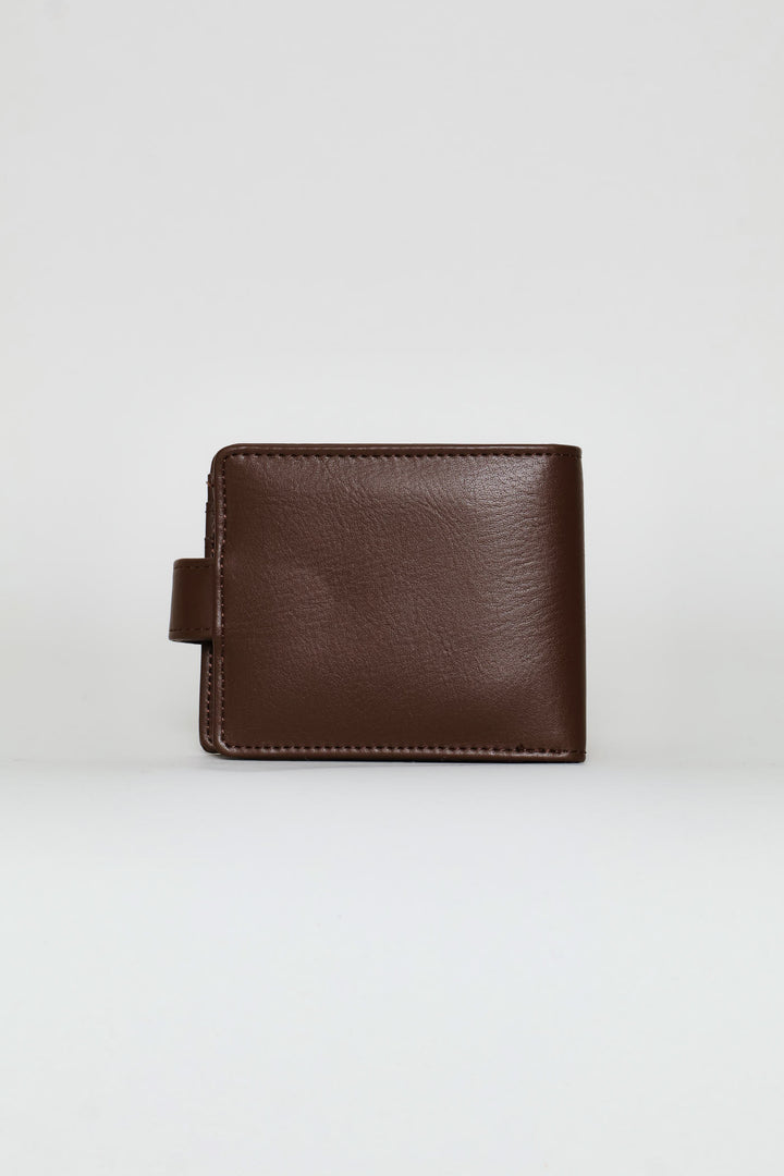 Bill Fold Wallet With Removable Cardholder - Tabacco
